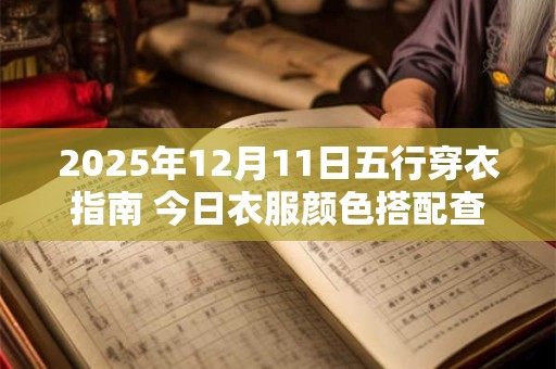 2025年12月11日五行穿衣指南 今日衣服颜色搭配查询
