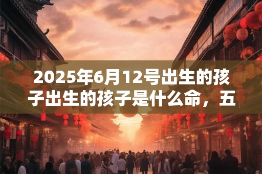 2025年6月12号出生的孩子出生的孩子是什么命，五行缺什么