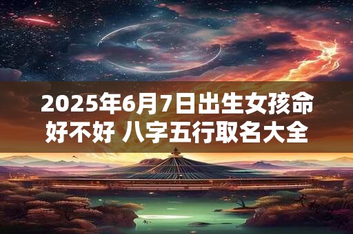 2025年6月7日出生女孩命好不好 八字五行取名大全