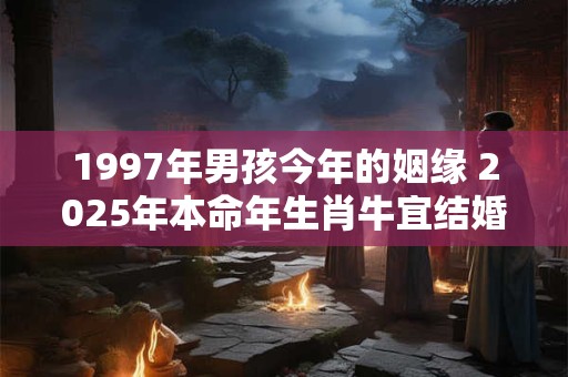 1997年男孩今年的姻缘 2025年本命年生肖牛宜结婚吗