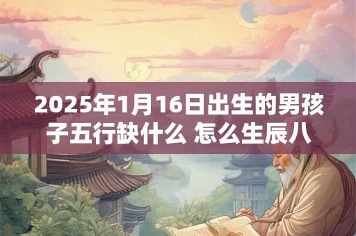 2025年1月16日出生的男孩子五行缺什么 怎么生辰八字取名