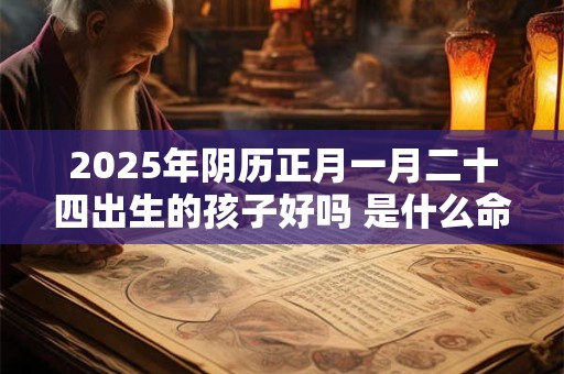 2025年阴历正月一月二十四出生的孩子好吗 是什么命