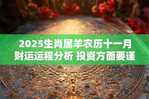 2025生肖属羊农历十一月财运运程分析 投资方面要谨慎选择