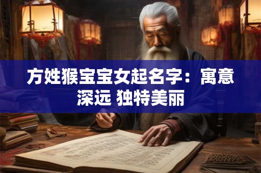 方姓猴宝宝女起名字:寓意深远 独特美丽 方姓猴宝宝女起名字:寓意深远 独特美丽