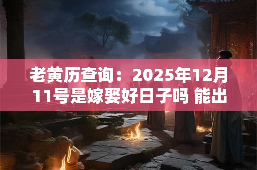 老黄历查询：2025年12月11号是嫁娶好日子吗 能出嫁吗