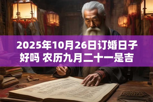 2025年10月26日订婚日子好吗 农历九月二十一是吉日吗