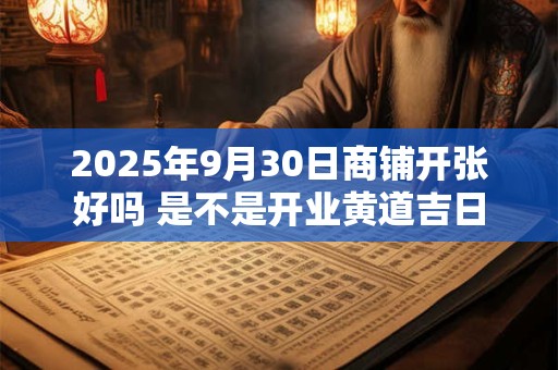 2025年9月30日商铺开张好吗 是不是开业黄道吉日