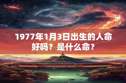 1977年1月3日出生的人命好吗?是什么命? 1977年1月3日出生的人命好吗?是什么命?