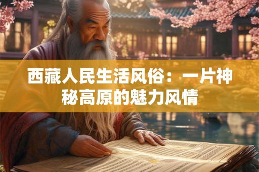 西藏人民生活风俗：一片神秘高原的魅力风情