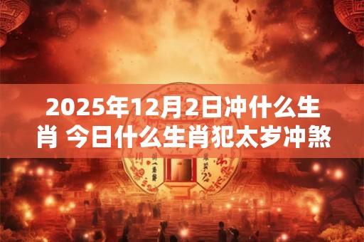 2025年12月2日冲什么生肖 今日什么生肖犯太岁冲煞查询：