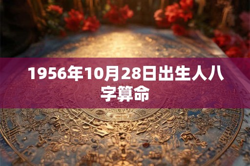 1956年10月28日出生人八字算命 1956年10月28日出生人八字算命