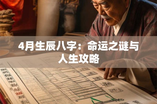 4月生辰八字：命运之谜与人生攻略
