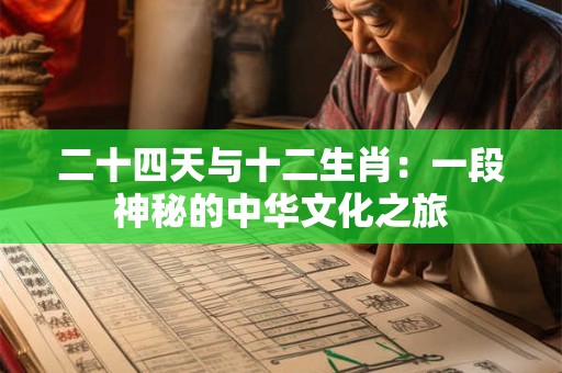 二十四天与十二生肖：一段神秘的中华文化之旅