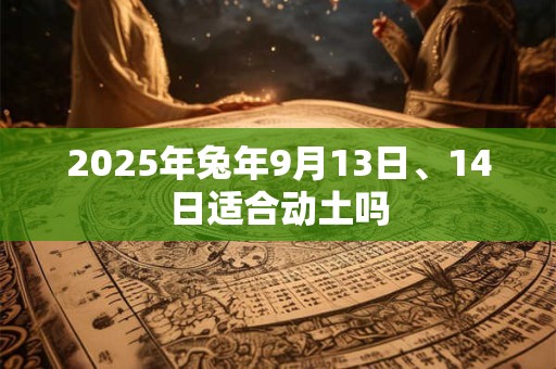 2025年兔年9月13日、14日适合动土吗