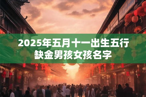 2025年五月十一出生五行缺金男孩女孩名字