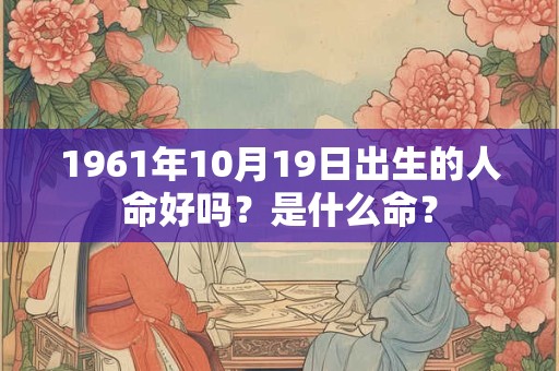 1961年10月19日出生的人命好吗？是什么命？
