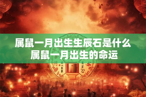 属鼠一月出生生辰石是什么 属鼠一月出生的命运