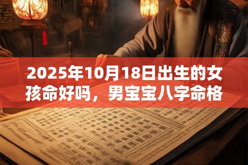 2025年10月18日出生的女孩命好吗，男宝宝八字命格