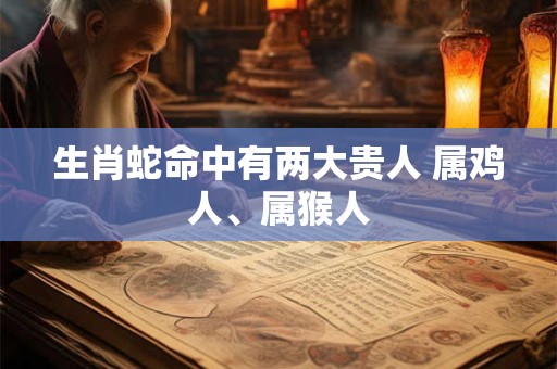 生肖蛇命中有两大贵人 属鸡人、属猴人