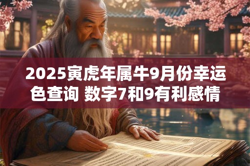 2025寅虎年属牛9月份幸运色查询 数字7和9有利感情