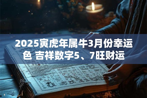 2025寅虎年属牛3月份幸运色 吉祥数字5、7旺财运