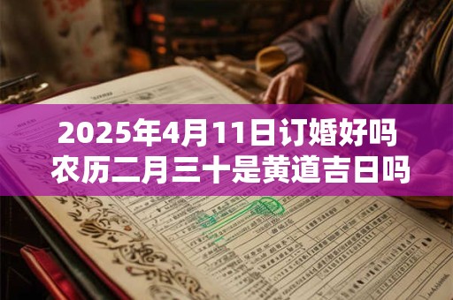 2025年4月11日订婚好吗 农历二月三十是黄道吉日吗