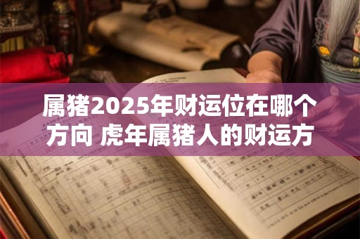 属猪2026年财运位在哪个方向 虎年属猪人的财运方向