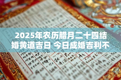 2025年农历腊月二十四结婚黄道吉日 今日成婚吉利不