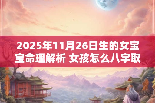 2025年11月26日生的女宝宝命理解析 女孩怎么八字取名