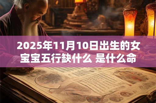 2025年11月10日出生的女宝宝五行缺什么 是什么命