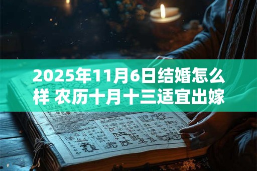 2025年11月6日结婚怎么样 农历十月十三适宜出嫁娶亲吗