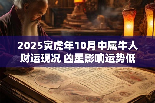 2025寅虎年10月中属牛人财运现况 凶星影响运势低迷