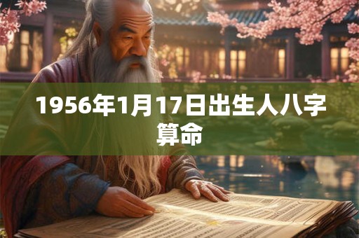 1956年1月17日出生人八字算命