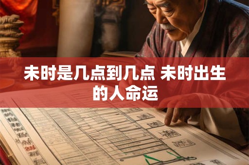 未时是几点到几点 未时出生的人命运
