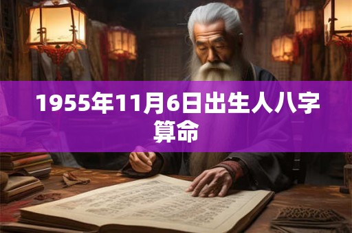 1955年11月6日出生人八字算命