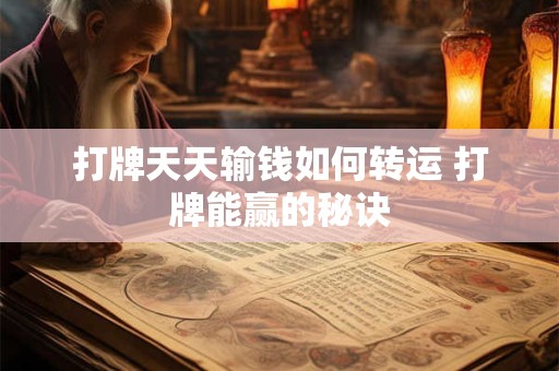 打牌天天输钱如何转运 打牌能赢的秘诀
