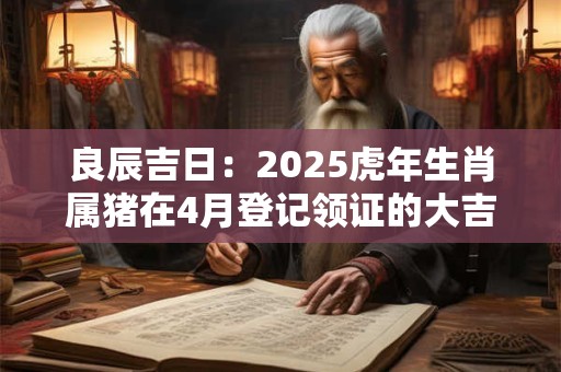 良辰吉日：2025虎年生肖属猪在4月登记领证的大吉日子