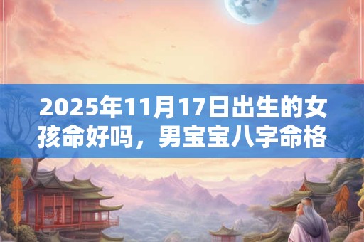 2025年11月17日出生的女孩命好吗，男宝宝八字命格