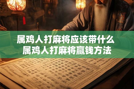 属鸡人打麻将应该带什么 属鸡人打麻将赢钱方法