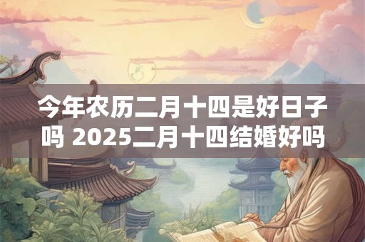 今年农历二月十四是好日子吗 2025二月十四结婚好吗