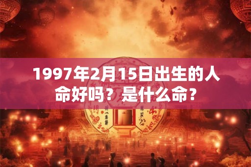 1997年2月15日出生的人命好吗？是什么命？