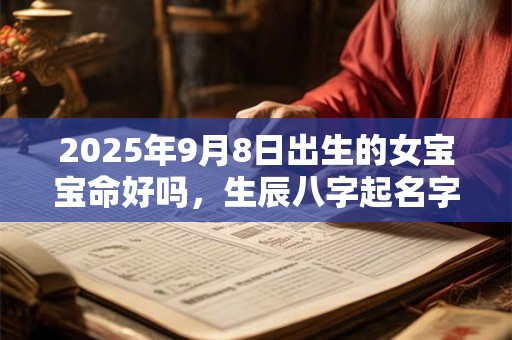 2025年9月8日出生的女宝宝命好吗,生辰八字起名字 2025年9月8日出生的女宝宝命好吗,生辰八字起名字