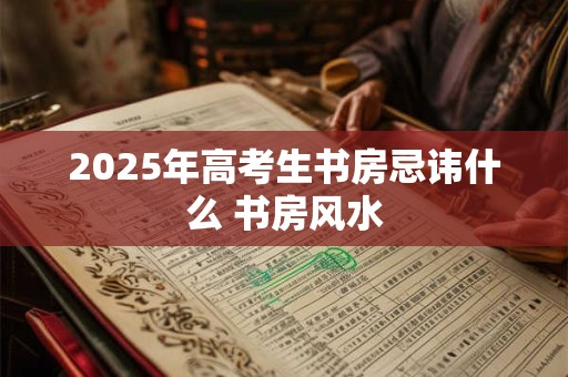 2025年高考生书房忌讳什么 书房风水