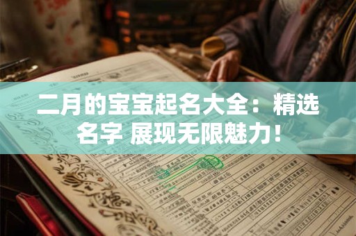 二月的宝宝起名大全：精选名字 展现无限魅力！