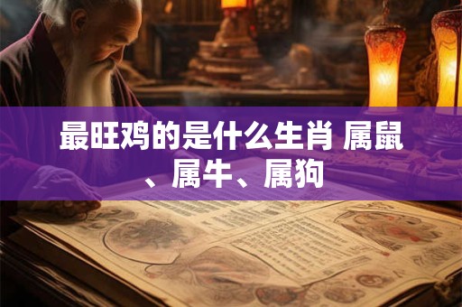 最旺鸡的是什么生肖 属鼠、属牛、属狗