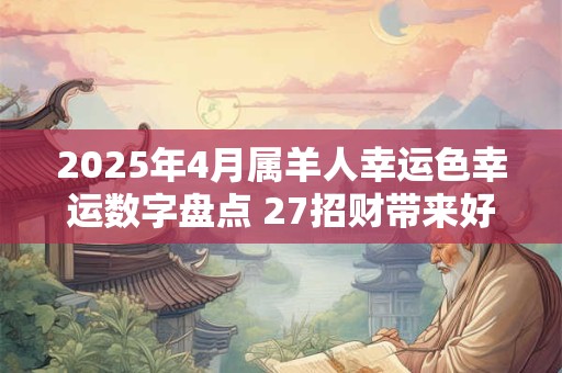 2025年4月属羊人幸运色幸运数字盘点 27招财带来好运
