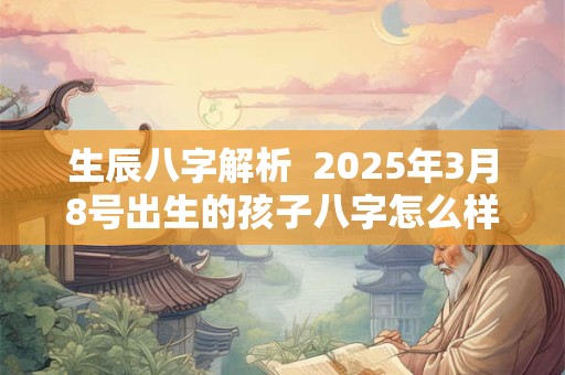 生辰八字解析  2025年3月8号出生的孩子八字怎么样
