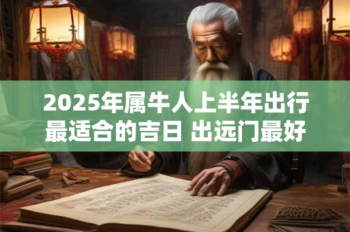 2025年属牛人上半年出行最适合的吉日 出远门最好的日子