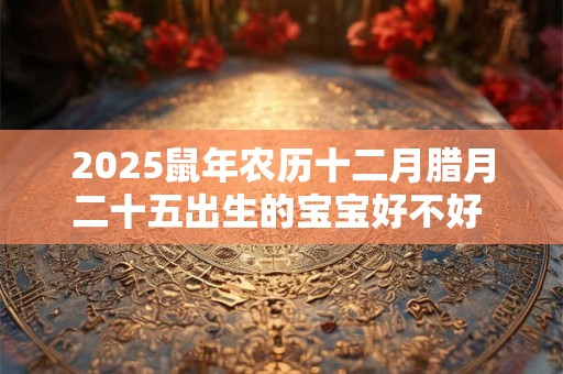2025鼠年农历十二月腊月二十五出生的宝宝好不好 五行缺什么