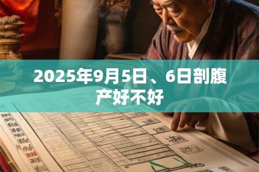 2025年9月5日、6日剖腹产好不好